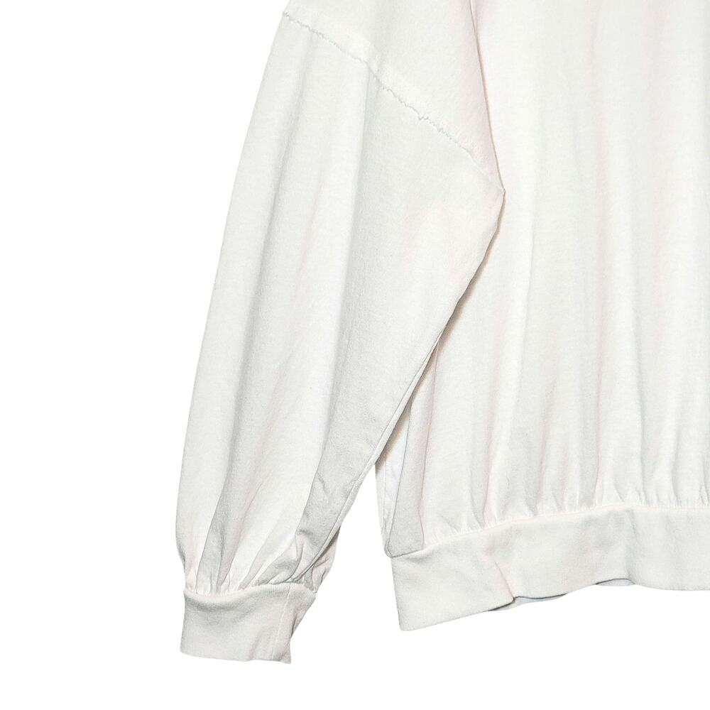 Free People We The Free Cotton Relaxed Fit Long Sleeve Top White S Oversized - Picture 5 of 13